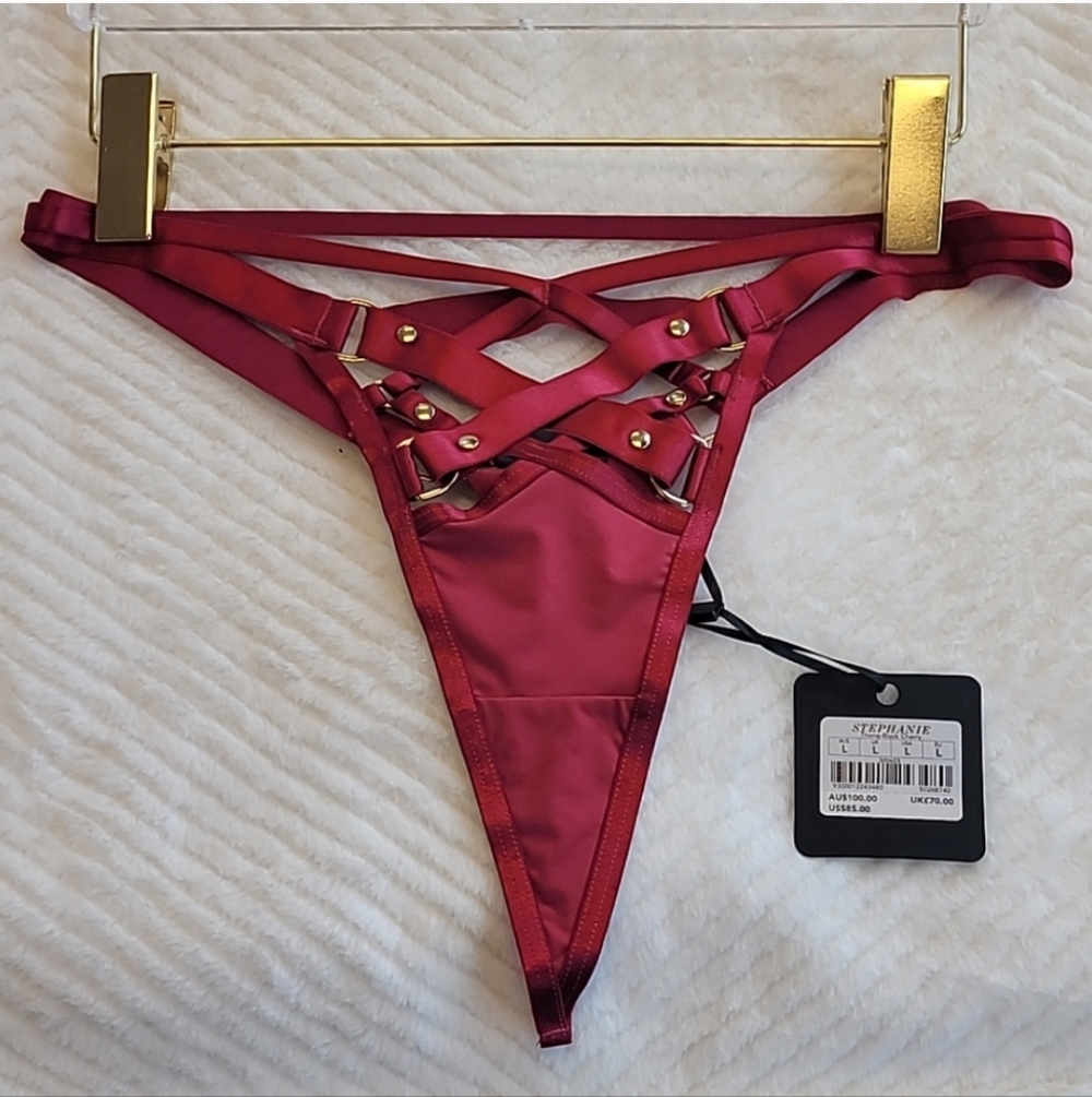 Honey Birdette Cherry Red Stephanie Thong